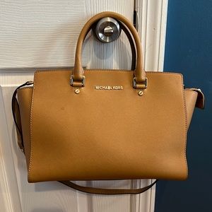 Tan Michael Kors Satchel Bag